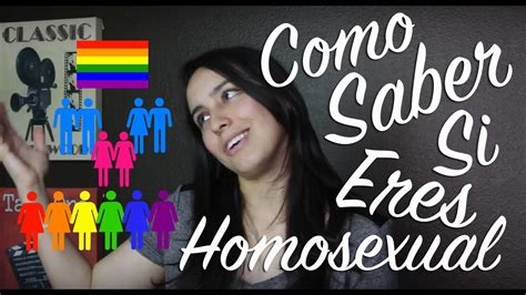 como saber si eres homosexual youtube