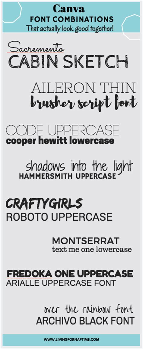 Making the web more beautiful, fast, and open through great typography. Canva Font Combinations: How to Create Pinterest Friendly ...