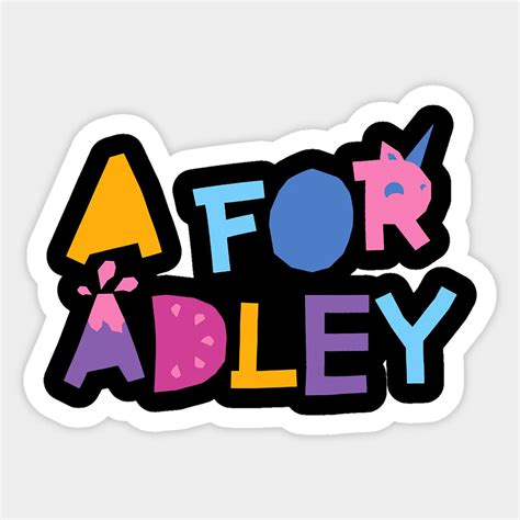 A For Adley By Hacemycelium Custom Stickers Funny Stickers Stickers