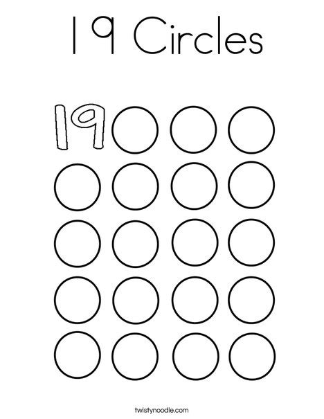 Circle Shape Coloring Pages Printable Coloring Pages
