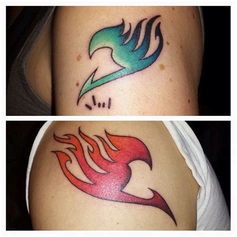 Our Fairy Tail Tattoos Nerdy Tattoos Bff Tattoos Pin Up Tattoos