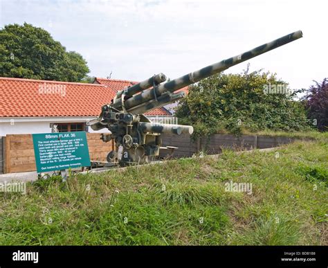 88mm Flak 36 Anti Aircraft Or Anti Tank Gun At The German Occupation