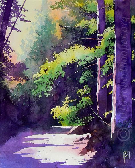 Muir Woods By Robert Hooper Watercolor Landscape Landscape Paintings