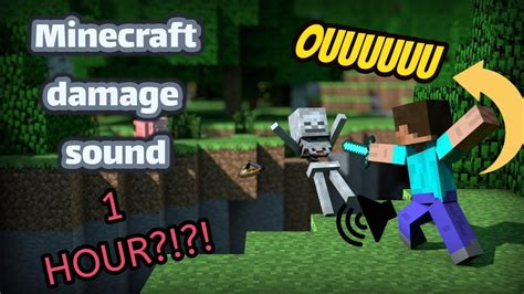 Minecraft Ouu Damage Sound 1 Hour Version Youtube
