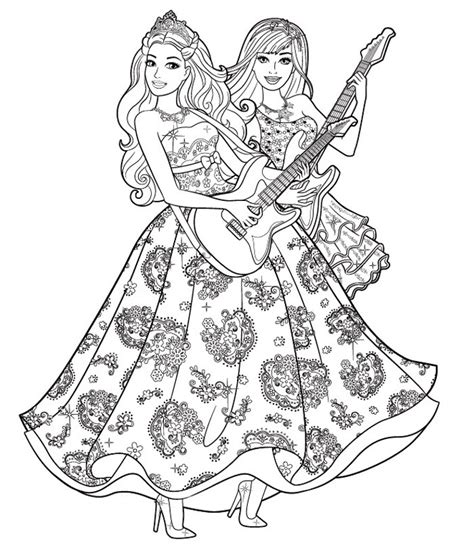 Disegno da colorar antistress principesse principessa a. Раскраски для девочек. Барби из мультфильма - распечатать ...