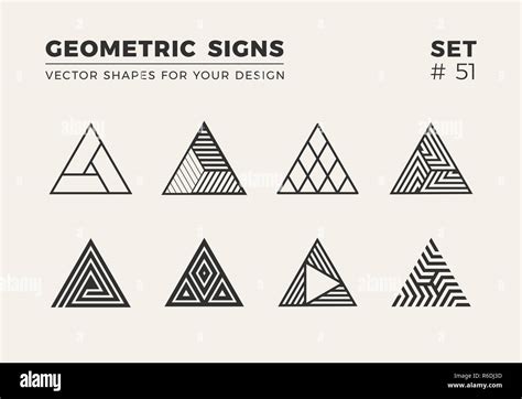 Triangle Logo Design Set High Resolution Stock Photography And Images