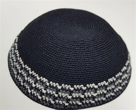 Kippah 20cm Jewish Wear Dmc ירושלים Menorah Yarmulke Israel Zionist Kippot Juif Ebay