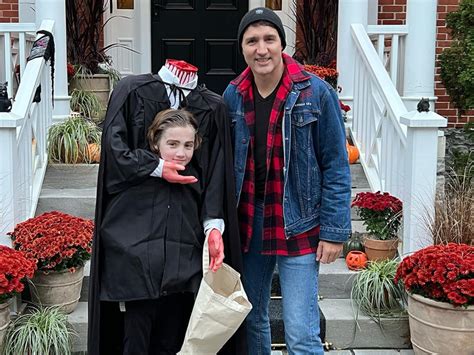 Justin Trudeau Draws Backlash For Posting Sons Beheaded Halloween