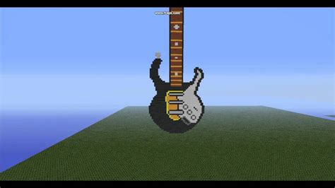 Minecraft Pixel Art Electric Guitar Youtube