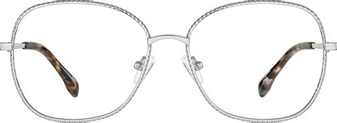 Silver Square Glasses 3224711