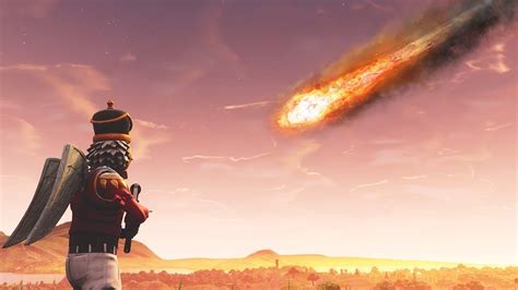 Gameplay Of Meteor Hitting Fortnite Map Fortnite Battle Royale Meteor