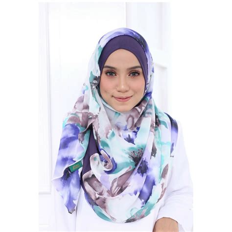 Everyone's favourite premium chiffon is now available in instant shawl : KAYLA Double Loop Instant Shawl Tudung Sarung Dua Muka ...