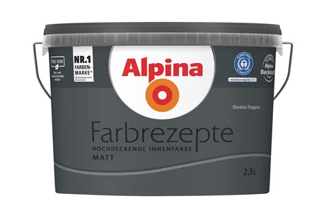 Innenfarbe in Grau, Anthrazit streichen: Alpina Farbrezepte Dunkle Eleganz - Alpina Farben