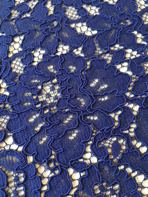 Dark Blue Lace Fabric Guipure Lace Lace Fabric From Imperiallace Com