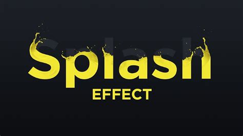 Create A Splash Text Effect In Photoshop YouTube