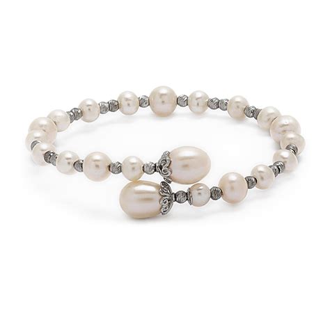 Tscca Imperial Pearls Sterling Silver 5 9mm Freshwater Pearl And