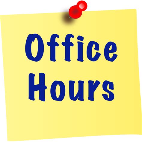 Sticky Note Office Hours Otho L Schofield Elementary School