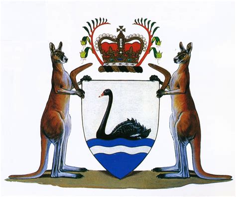 Western Australia Coat Of Arms Crest Of Western Australia
