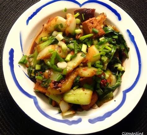 Wat ik gegeten heb Paksoi met tofu en zwarte bonen