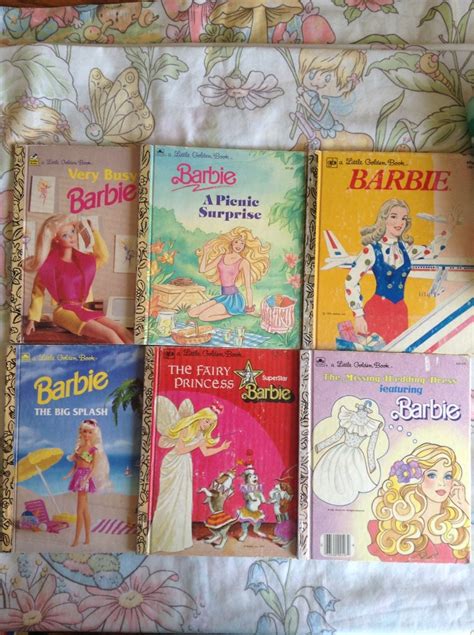 6 Vintage Barbie Little Golden Books By Twinkletotsvintage On Etsy
