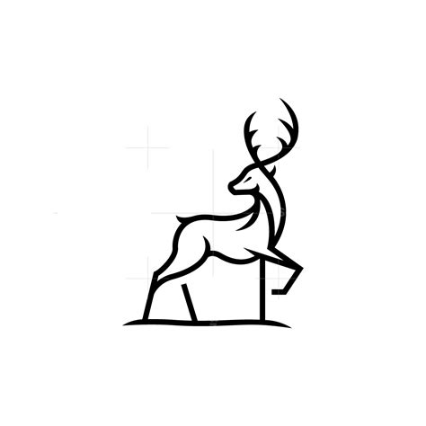 Awesome Black Deer Logo In 2023 Deer Design Logo Logo Design