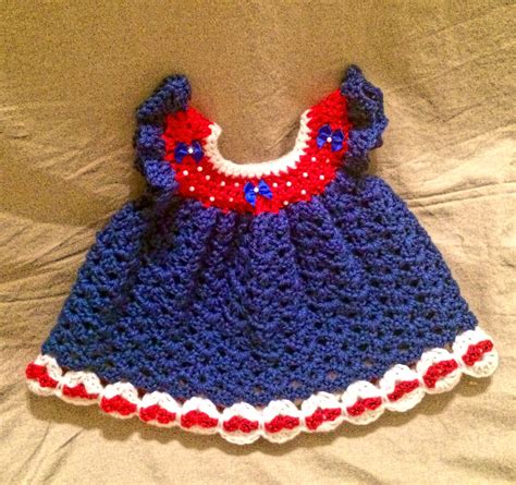 Patriotic Newborn Crochet Newborn Dress Newborn Dress | Etsy | Crochet baby dress, Newborn ...