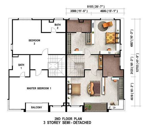 Semi Detached House Floor Plan Ideas Viewfloor Co