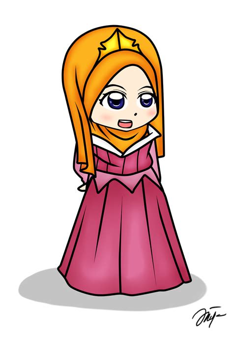 Diya Hanun Chibi Doodle Disney Princess Hijab Version Part 1 Chibi