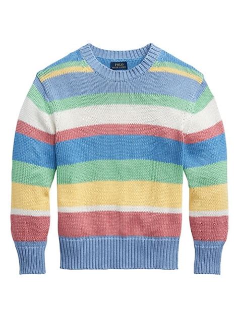 Buy Polo Ralph Lauren Striped Polo Knit Sweater Up To 70 Off Saks