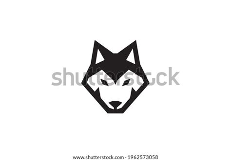 Wolf Head Logo Mascot Emblem Stock Vector Royalty Free 1962573058