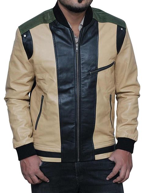 Ferris Bueller Jacket In Beige Real Leather At Amazon Mens Clothing
