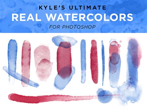 Real Watercolor Brushes For Photoshop On Behance