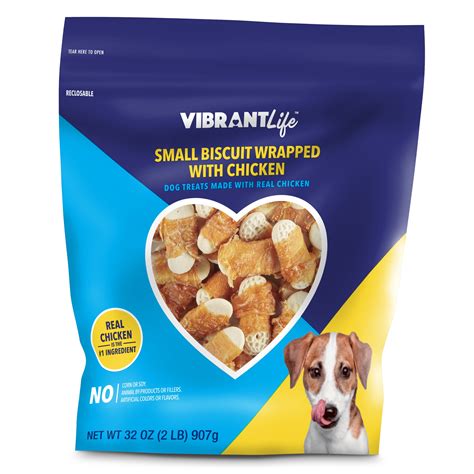Vibrant Life Small Biscuit Wrapped With Chicken Dog Treats 32 Oz