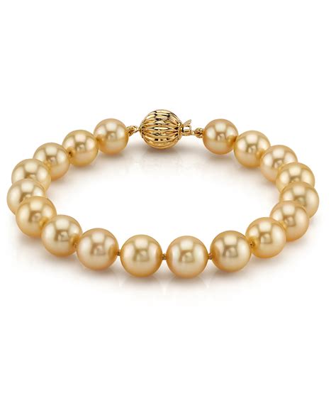 Mm Golden South Sea Pearl Bracelet