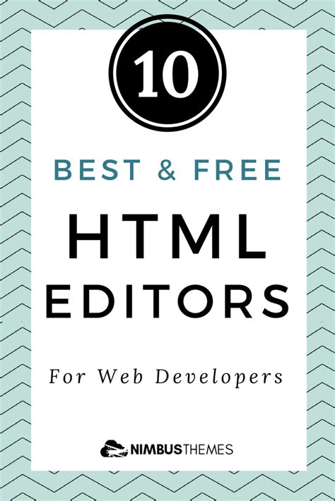 10 Best Free And Premium Html Editors For Web Developers