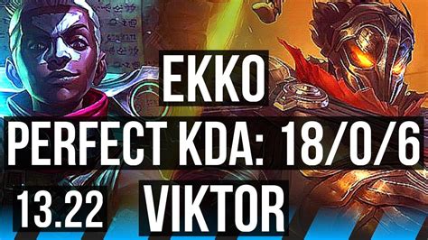 EKKO Vs VIKTOR MID 18 0 6 Legendary 700 Games Rank 9 Ekko KR