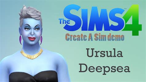 Sims 4 Cas Demo Ursula Deepsea Youtube