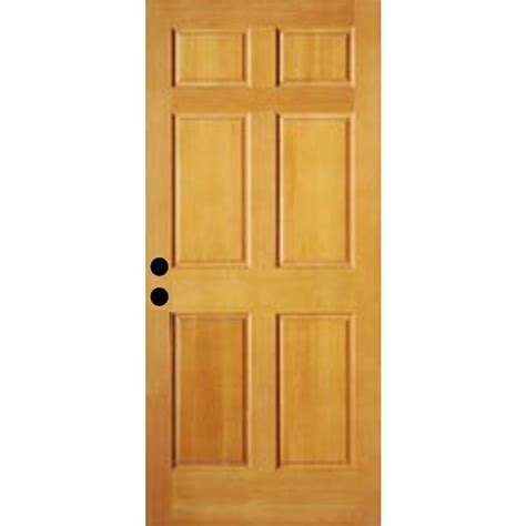 Shop Reliabilt 6 Panel Solid Wood Core Entry Door Common 36 In X 80