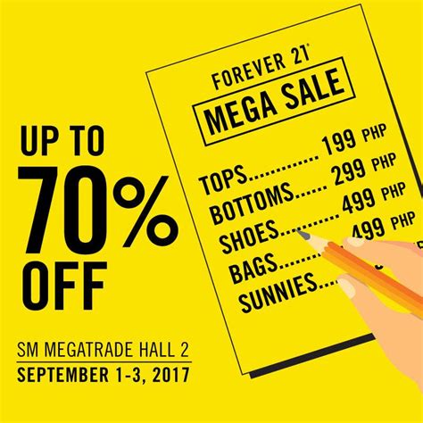 Shop now for the latest clothing, shoes & fashion accessories. Forever 21 MEGA SALE - up to 70% OFF from September 1-3, 2017
