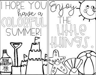 Summer Coloring Book- FREEBIE | Coloring books, Freebie, Summer colors