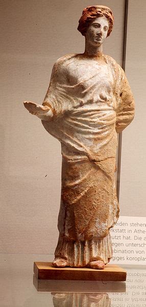 A Woman Offering Sacrifice Hellenistic Statuette Terracotta Th