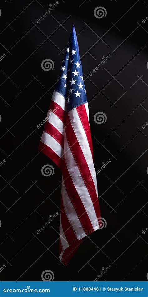 Hanging Us Flag Stock Image Image Of Pennant Freedom 118804461