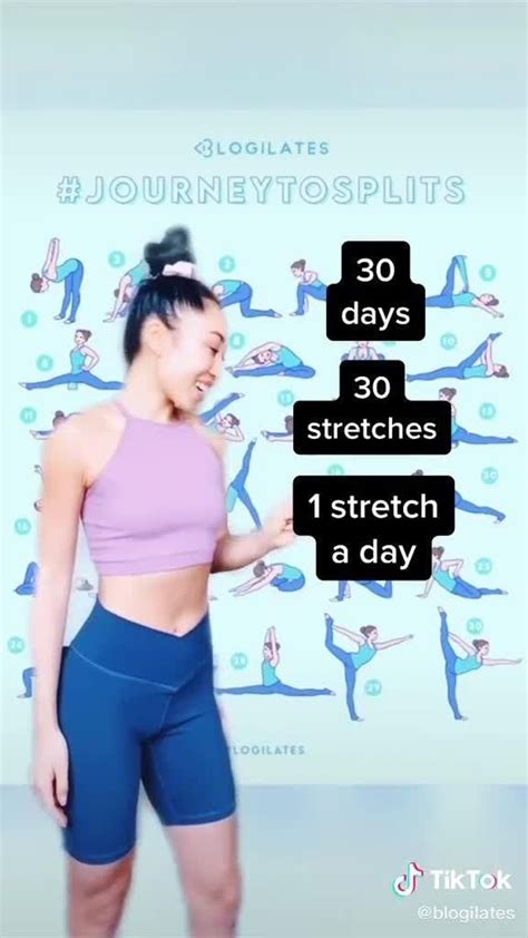 Days Splits Challenge Beginner Stretches Workout Challenge By Blogilates Newbieto Fitness