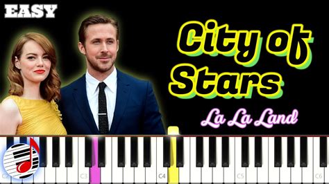 City Of Stars Lyrics Piano La La Land Easy Piano Song Tutorial