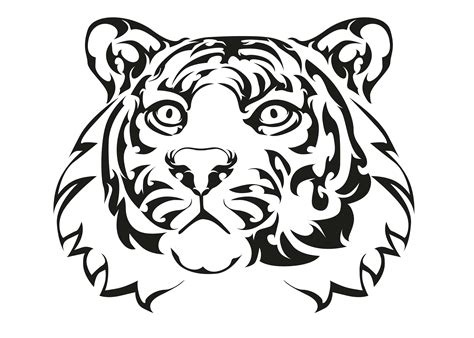 Tiger Face Tattoo Design Pt 5 Graphic By Arief Sapta Adjie · Creative