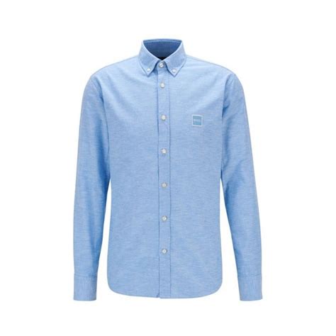 Hugo Boss Mabsoot Slim Fit Light Blue Shirt Clothing From N22 Menswear Uk