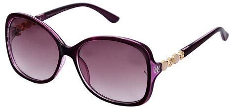 Buy Ricardo Classic Gradient Oversized Women S Sunglasses Do21 52 Mm Purple Lens At
