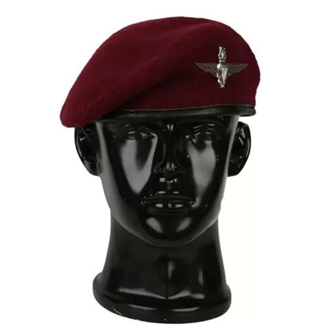 Uk British 1st Parachutist Airborne Parachute Regiment Red Wool Beret