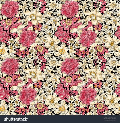 Every pattern is seamless so you can create without thinking about size of your project. floral seamless pattern (With images) | Seamless patterns ...