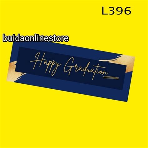 Jual Stiker Happy Graduation L396 Label Selamat Wisuda Hari Kelulusan